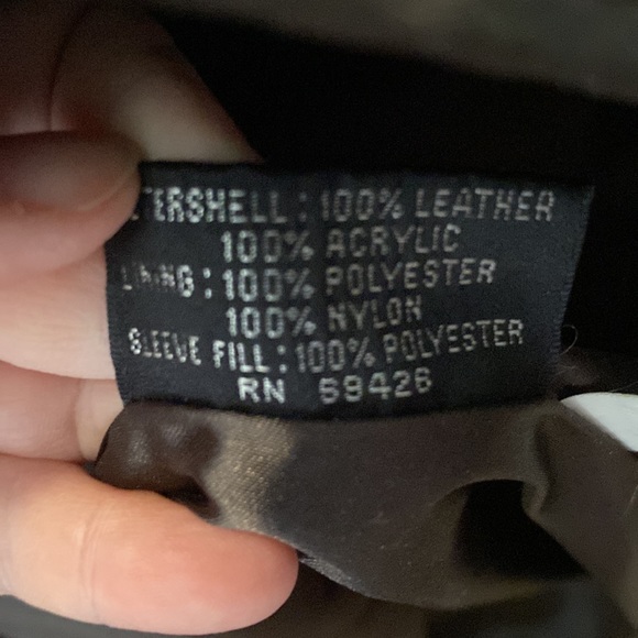 WILSONS Vintage Brown Leather Coat with Faux Fur Collar, Size XL. - Picture 17 of 17